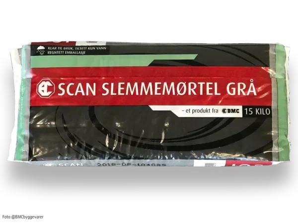 Scan Slemmemørtel grå 15 kg